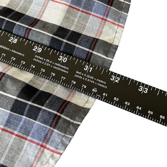 New Frontiers by Big Yank Country Western Plaid Shirt with Pearl Snap Buttons - Picture 10 of 12